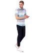 Чоловіча сорочка LC Waikiki в смужку і з коротким рукавом M Біла ( LCWShirt-2784-1) - зображення 3