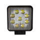 Качественная LED фара квадратная 27W, 9 ламп, широкий луч 10/30V 6000K - изображение 3