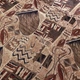 Гобелен Баракан Super Textiles ш. 150 см с абстрактным рисунком коричневого цвета пог.м. (1554) - изображение 1