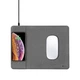 Ігрова поверхня COTEetCI Wireless Charger And Mouse Pad Grey (CS5186-GY) з бездротовою зарядкою QI - зображення 1
