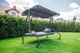 Гойдалка-диван садова Relax Plus 4-х місна з навісом матрасом подушками і 2 підсклянниками сіра - изображение 8