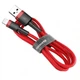 Кабель Baseus Cafule Cable USB For Type-C 3A 1m Red+Red (CATKLF-B09) - изображение 1