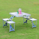 Стол раскладной Folding Table для пикника рыбалки с 4 стула чемодан алюминий 1163360528 - изображение 3