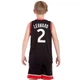 Форма баскетбольная детская NB-NBA RAPTORS 2 (PL, р-р M-122-128см, черно-красный) (BA-0969_M) - изображение 2