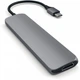 USB-хаб Satechi Aluminum Type-C Slim Multi-Port Adapter 4K Space Gray (ST-CMAM) - изображение 3