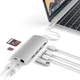 USB-hub Satechi Type-C Multi-Port Adapter 4K with Ethernet V2 Silver (ST-TCMA2S) - obraz 3