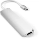 USB-хаб Satechi Aluminum Type-C Slim Multi-Port Adapter 4K V2 Silver (ST-SCMA2S) - изображение 3