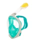 Полнолицевая панорамная маска для плавания FREE BREATH (S/M) M2068G Green с креплением для камеры - изображение 4