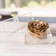 Стабілізований бутон троянди в коробці Lerosh - Premium Gold, Золото - зображення 1