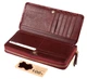 Женский кожаный кошелек клатч на молнии с визитницей ST Leather (S7001A) 98265 Бордовый - изображение 2