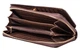 Женский кожаный кошелек клатч на молнии с визитницей ST Leather (S7001A) 98269 Коричневый - изображение 3