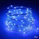 Гирлянда светодиодная нить 10м 100led на батарейках голубая Blue #6 - изображение 2