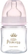 Бутылка антиколиковая Canpol Babies Royal Baby с широким отверстием 120 мл Розовая (35/233_pin) - изображение 1