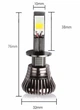 Светодиодные LED лампы головного света Idial H1 White/Yellow COB 3600Lm 25Watt 6000K/4300K - изображение 2