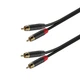 Готовый аудиокабель Roxtone GPTC160L1, RCA - RCA, 2x2x0.22, 1 м - изображение 1