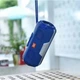 Портативная аккумуляторная Bluetooth колонка TG-143 с LED подсветкой и FM радио Синяя - изображение 3