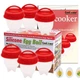 Силіконові форми для варіння яєць Silicone Egg Boil яйця без шкаралупи Червоний (443641) - зображення 2