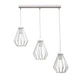 Светильник потолочный подвесной 100lamp Loft Е-27 металл, белый (NL 05371-3W) - изображение 2