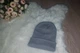 Шапка осіння в'язана яскрава одноколірна, Сіра (One Size) - изображение 1