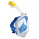 Полнолицевая маска для плавания снорклинга FREE BREATH (S/M) M2068G с креплением для камеры Синяя с белым (47592) - изображение 1
