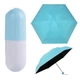 Мини зонт в капсуле Umbrella карманный зонт в футляре Голубой - изображение 1