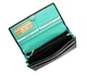 Женский кожаный кошелек VISCONTI CD21 BLK/AQUA черный с бирюзовым - изображение 5