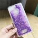 Чехол Glitter для Xiaomi Redmi 6A Бампер Жидкий блеск Фиолетовый - изображение 3