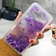 Чохол Glitter для Samsung Galaxy J3 2016 / J300 / J320 Бампер рідкий блиск фіолетовий Без бренду - зображення 1