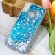 Чехол Glitter для Xiaomi Redmi Note 7 / Redmi Note 7 Pro Бампер Жидкий блеск звезды Синий - изображение 1