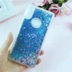 Чехол Glitter для Xiaomi Redmi Note 7 / Redmi Note 7 Pro Бампер Жидкий блеск звезды Синий - изображение 2