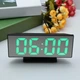 Часы DS-3618L зеркало Черный корпус Зеленые цифры - изображение 1