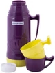 Термос Kamille Glass Violet 1000мл зеркальная колба и 2 чашки - изображение 2
