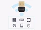 Bluetooth-адаптер ORICO USB Bluetooth 4.0 универсальный Черный (1004-088-02) - изображение 4