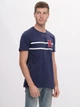 Футболка хлопковая длинная мужская Tommy Hilfiger 9514.4 S Синяя - изображение 1