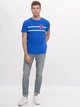 Футболка хлопковая длинная мужская Tommy Hilfiger 9514.3 M Электрик - изображение 3