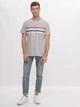 Футболка хлопковая длинная мужская Tommy Hilfiger 9516.3 S Серая - изображение 3