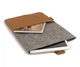 Войлочный чехол-конверт для планшета FeltFabricDesign М17 30×21 см — с кнопочной застежкой и карманом (10489) - изображение 2