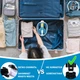 Полнолицевая Снорклинг Маска L/XL FreeB панорамная на все лицо - для плавания купания ныряния - Плавательные Очки мономаска на все лицо с трубкой и клапаном + крепление под экшн камеру для подводной съемки взрослым и детям Blue - изображение 7