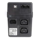 ИБП Powercom BNT-400AP Schuko, Lin.int., AVR, 1 х EURO, RJ45, USB, пластик (00210086) - изображение 3