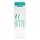 Пляшка для води і тренувань My bottle 500 мл блакитна з чохлом - зображення 1