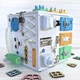 Бизиборд BusyKids Бизикуб Белый с Доступом Внутрь 30х30см (KV24021) - изображение 4