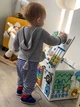 Бизиборд BusyKids Бизикуб Белый с Доступом Внутрь 30х30см (KV24021) - изображение 7
