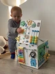 Бизиборд BusyKids Бизикуб Белый с Доступом Внутрь 30х30см (KV24021) - изображение 8