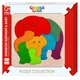 Пазл Hape George Luck Слон с малышом, 8 эл E6505 - изображение 3