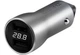Автомобильное зарядное устройство ZMI Dual USB with LED Voltmeter (2USBх2.4A) Silver (AP621) - изображение 1