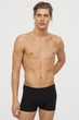 Трусы-боксеры однотонные для мужчины H&M 0564309022 S Черный - изображение 2