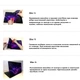 Универсальная наклейка на ноутбук 15.6"-13.3" 380х250 мм IdeaClock Violet flower Матовая - изображение 3