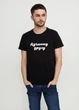Футболка черная "Only Man" (95-TSH-3-02-black/LD-XXXL) - изображение 1