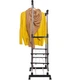 Вешалка стойка для одежды Colgador Double-Pole с полками 90x42x165 см Black (3_07938) - изображение 4