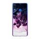Ультратонкий силиконовый чехол Unique Covers на Huawei P Smart Plus 2018 с темным мрамором(1808) - изображение 1
